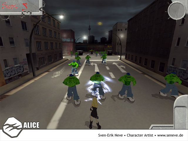 Screenshot aus dem Spiel „Alice Vs. 50 Orcs“