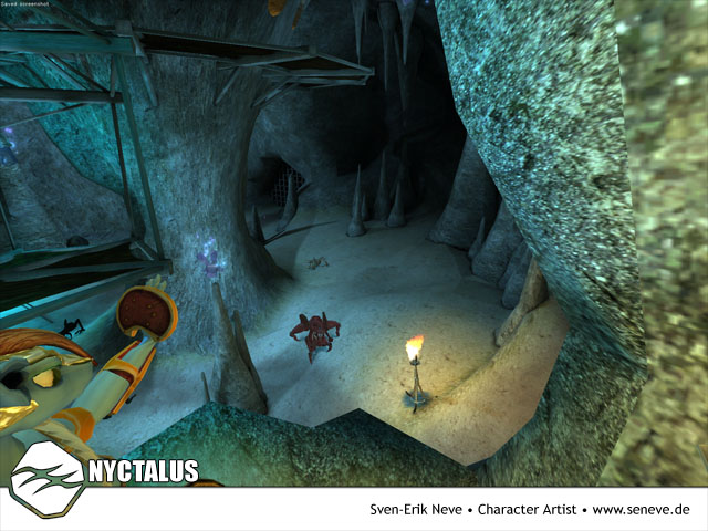 The Nyctalus on an in-game screenshot taken from the game Below & Beneath